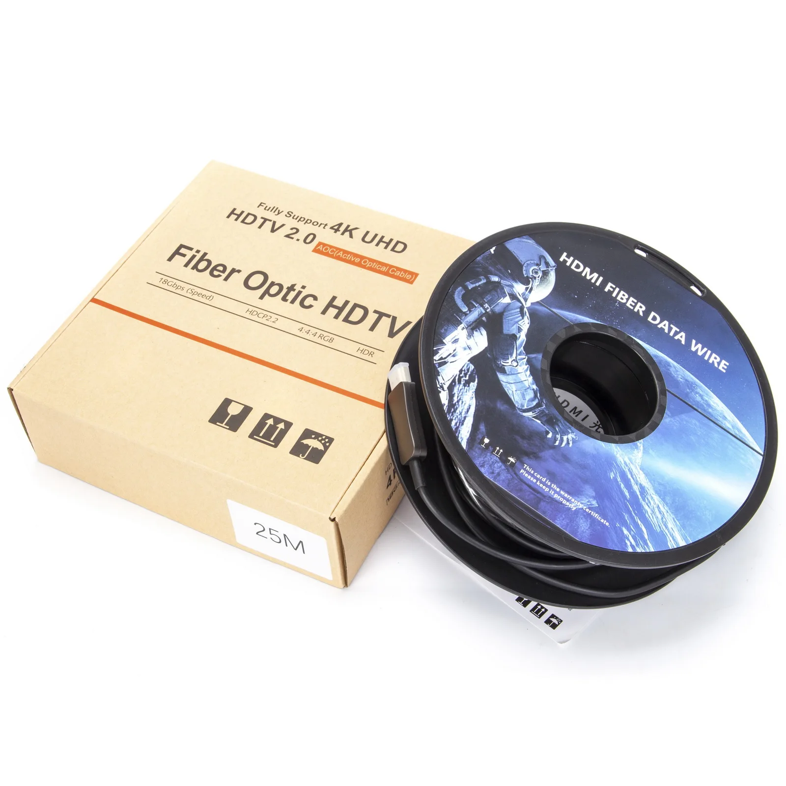 Cavo Lungo In Fibra Ottica Hdmi 2.0 4K 60Hz Aoc Cavo In Fibra Hdmi 5M 10M 20M 50M Hdcp2.2 Hdr 18Gbps Ad Alta Velocità Per Tv Lcd Laptop Pc