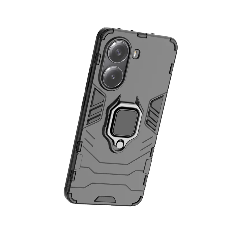 Magnetic Ring Holder Armor Shockproof Phone Case - Sleek 4G Back Cover