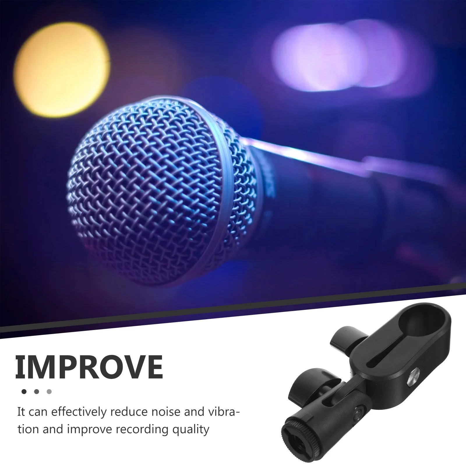 Rotatable Bracket Shock Mount Mic Stand Clip Universal Microphone Holder Plastic Durable Design Recording Accessories