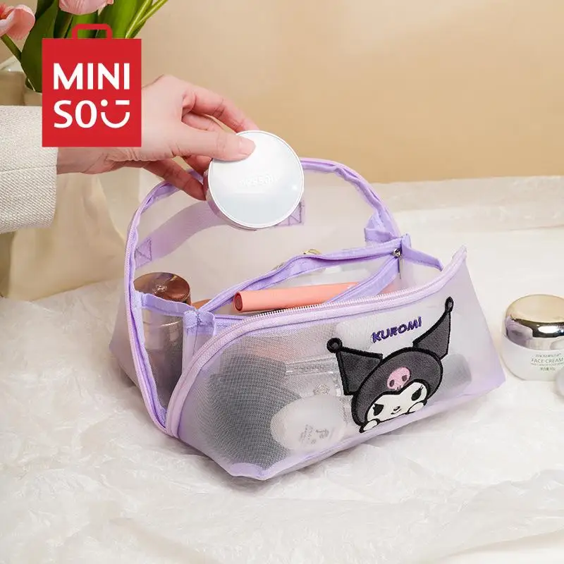 

Новинка, кавайная прозрачная сумка Miniso Sanrio из ПВХ в стиле аниме, Hellokitty, похвала, симпатичная искусственная сумка для макияжа, подарок, игрушки для девочек