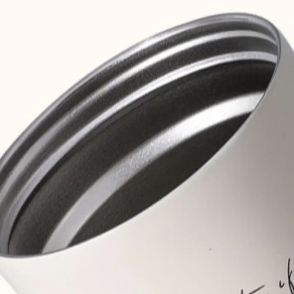 Large Capacity 500ml Portable Insulated Stainless Steel Coffee Mug with Lanyard