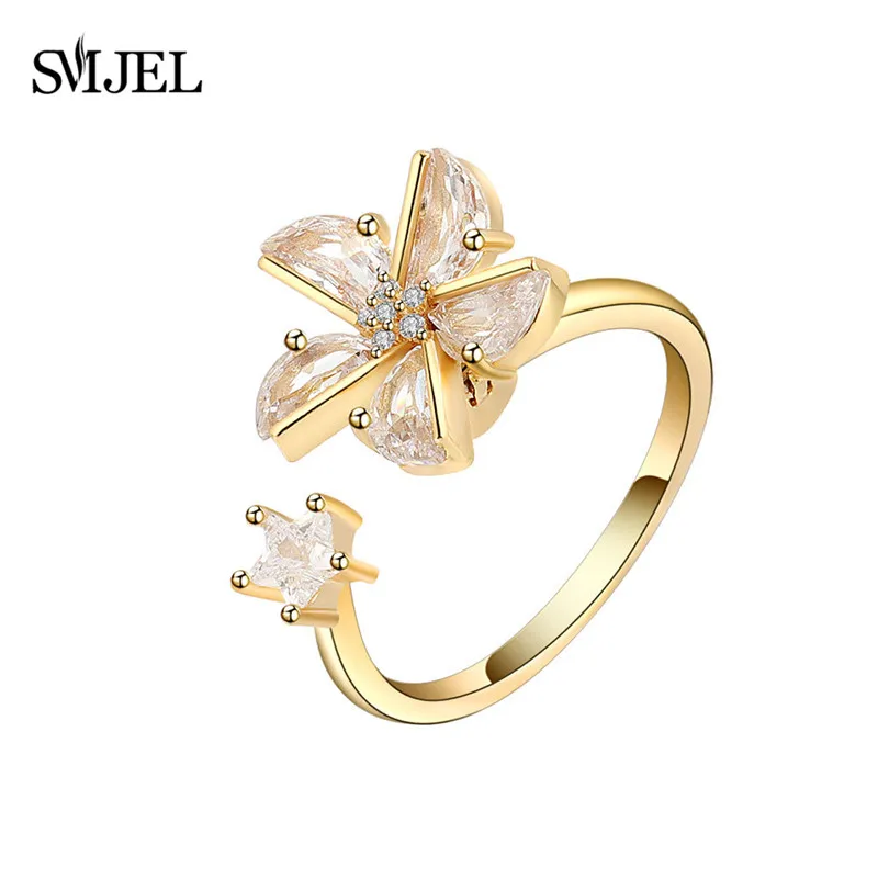 Elegant Beaded Spinner Ring - Anti-Stress Fidget Jewelry