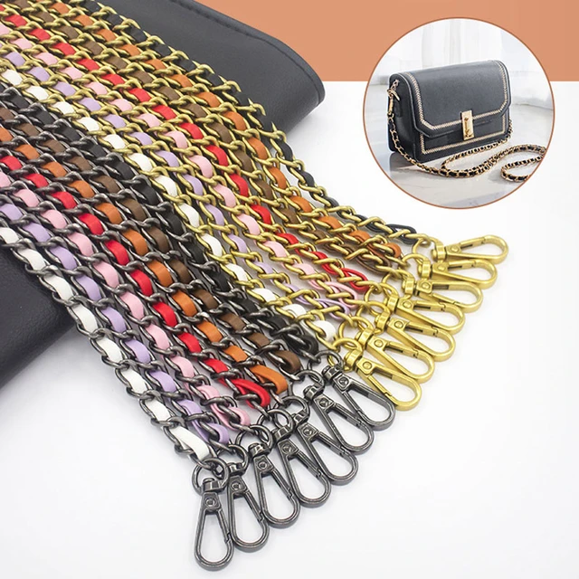 120cm Fashion Braided Thin Bag Chain PU Leather Multicolor Long Bag Strap  Fashion Portable Durable Luxury Bag Accessories 2022 - AliExpress