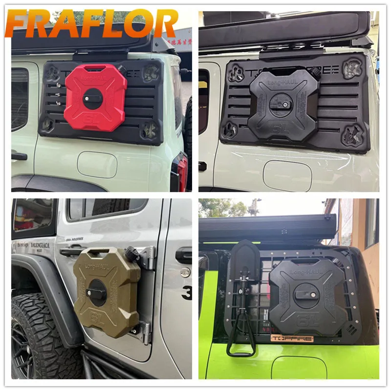 Fuel Tank Petrol Can Plastic Motorcycle Car 6 Liters 6L Backup ATV Portable With Mount Jerry Can UTV Oil Container petrol can motorcycle fuel container