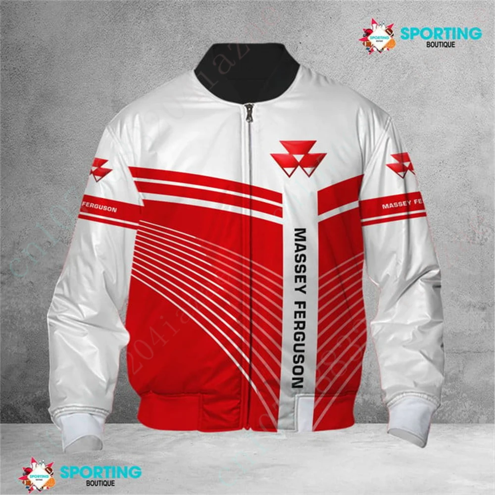 

Massey Ferguson ветровка парки куртки для мужчин одежда Techwear бейсбольная Униформа куртка-бомбер толстые пальто 3D куртка