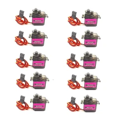 Pack of Metal Gear Servos - 180 - 360 Degree Range for Versatile Applications (10Pcs 360 MG90S)