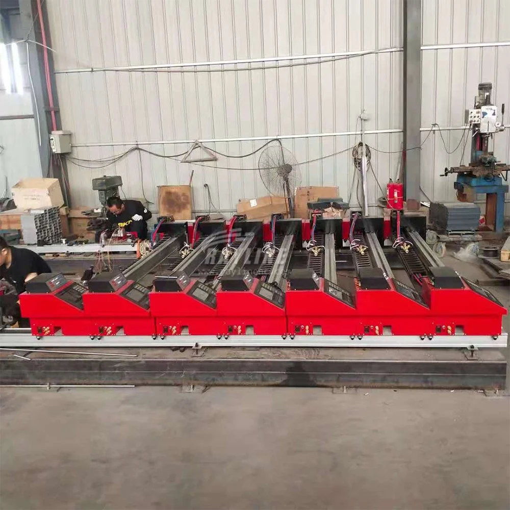 Portable Dual-rail Gantry CNC Flame Plasma Cutting Machine Small Portable Gantry Flame CNC plasma Automatic Cutting Machine 4