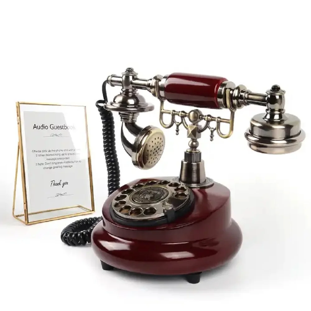 

Wedding Guest Book Telephone Classic Retro Craftsmanship Wedding Audio Guestbook For Confessional Wedding Birthday Party