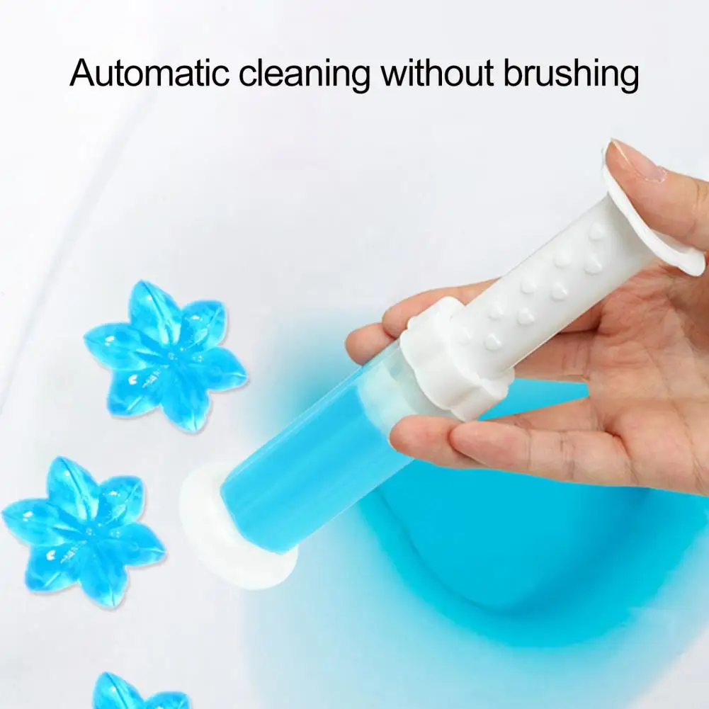 75G Toilet Deodorant Gel 11cm Flower Shape Toilet Cleaner Odor Prevention Freshener Fragrance Air Treatment For Bathroom