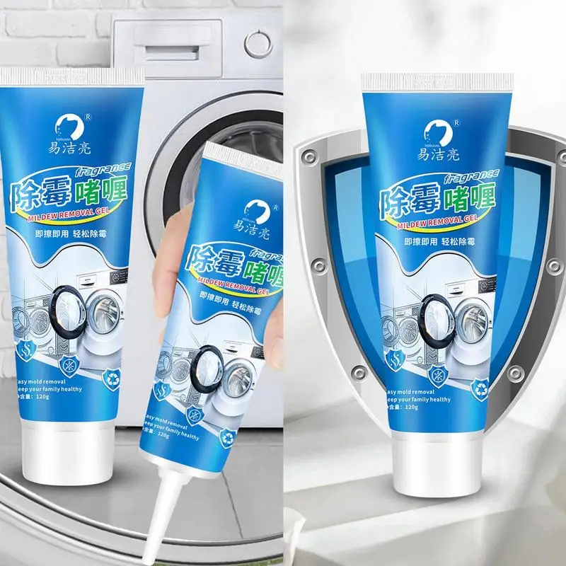 Mildew Remover Cleaner Wall Mold Mildew Remover Cleaning Gel Long Lasting Household Cleaner For Washing Machine Bathroom Tile Gap Spot Supplies mildew remover cleaner