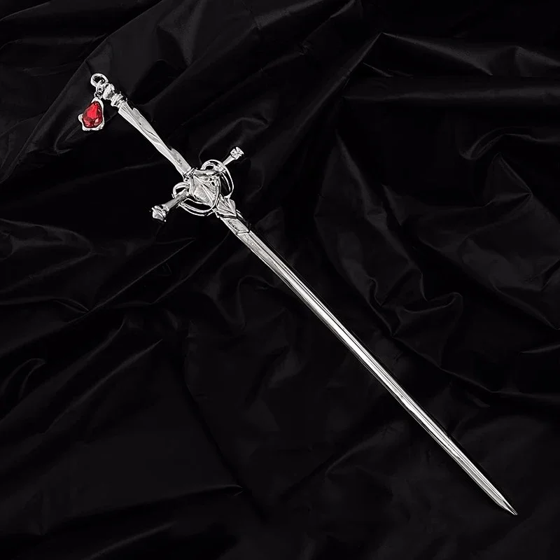 Hair Accessory Creative Sword Ruby Pendant Hairpin Vintage Chinese Style Sword Hair Stick Punk Hair Clip Dish Accessories