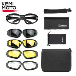 Enhanced Motorcycle Riding Glasses - UV400 Polarized, Windproof & Antifog Eye Protection (Goggles)