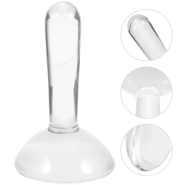 Glass Muller for Making Paint 2Pcs Mineral Pigment Grinding Pestle