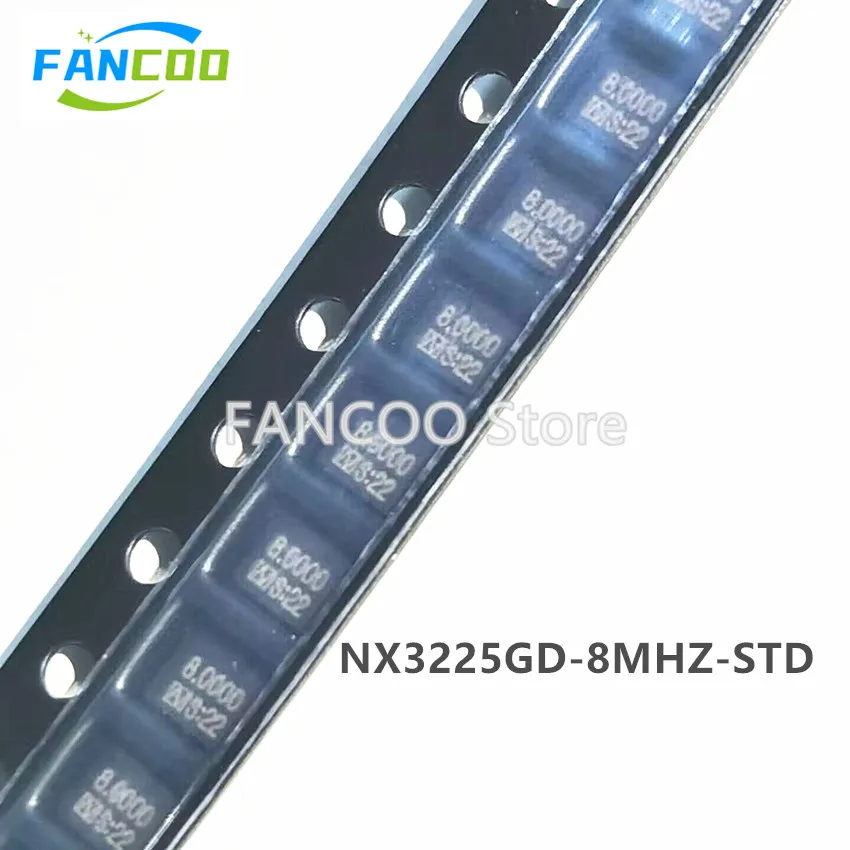 10pcs NX3225GD 8MHZ 8PF 8.000 8.000M NX3225GD-8MHZ-STD-CRA-3 NX3225GD-8MHZ SMD 3.2x2.5 2P 3225 3.2mm*2.5mm Crystal RES