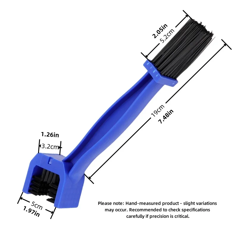 Chain Cleaning Kit Motorcycle Bicycle 3-Sided Heavy Duty Brush Scrubber Set Universal Bike Maintenance Tools