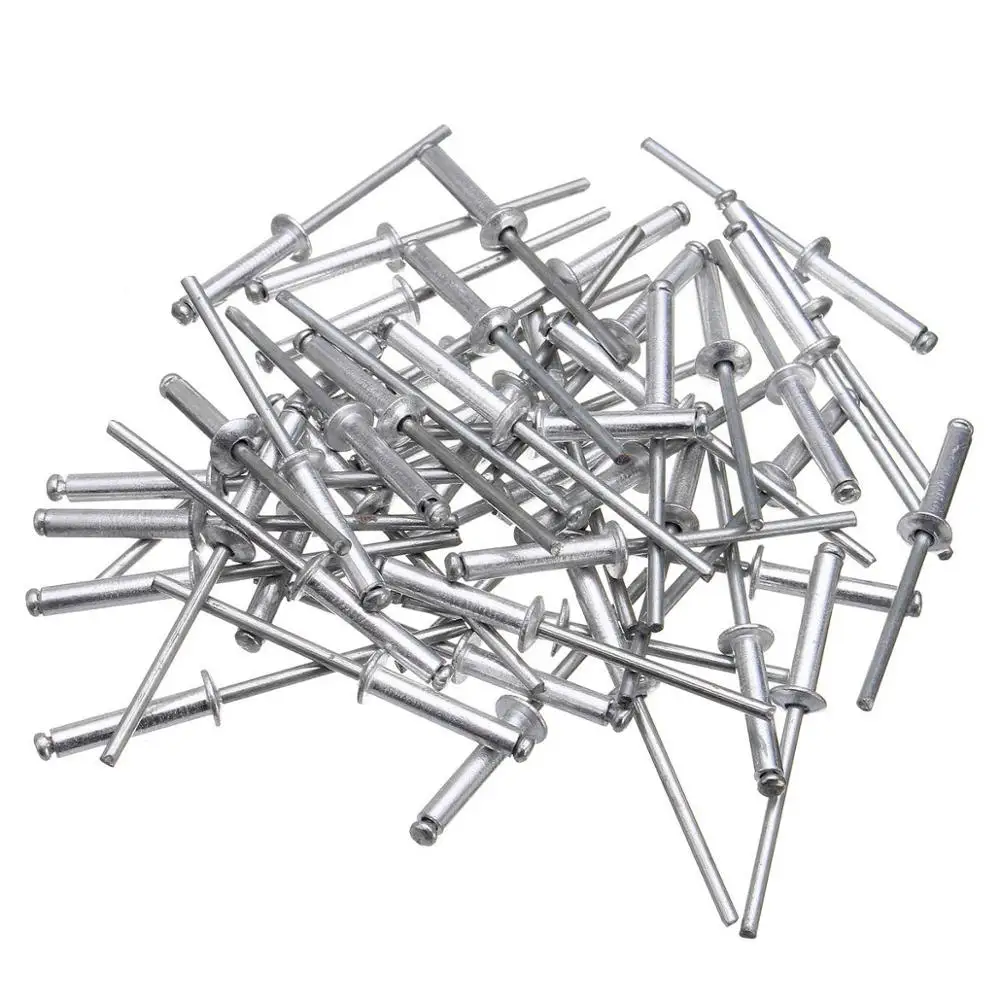 HIFESON Blind Rivets Aluminium Mushroon Head Break Mandrel Blind Rivets Nails Assorted Box Set 180pcs Aluminum Rivet kit rivets and fasteners,rivets and screws