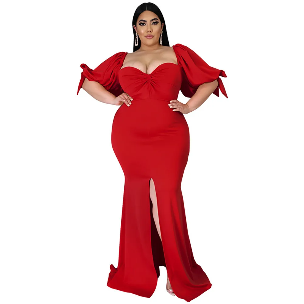 Wmstar Plus Size Two Piece Outfits Women Solid Slip Hem Top