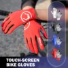 Touch Screen Long Full Fingers Half Fingers Gel Sports Cycling Gloves MTB Road Bike Riding Racing Women Men Bicycle Gloves 3