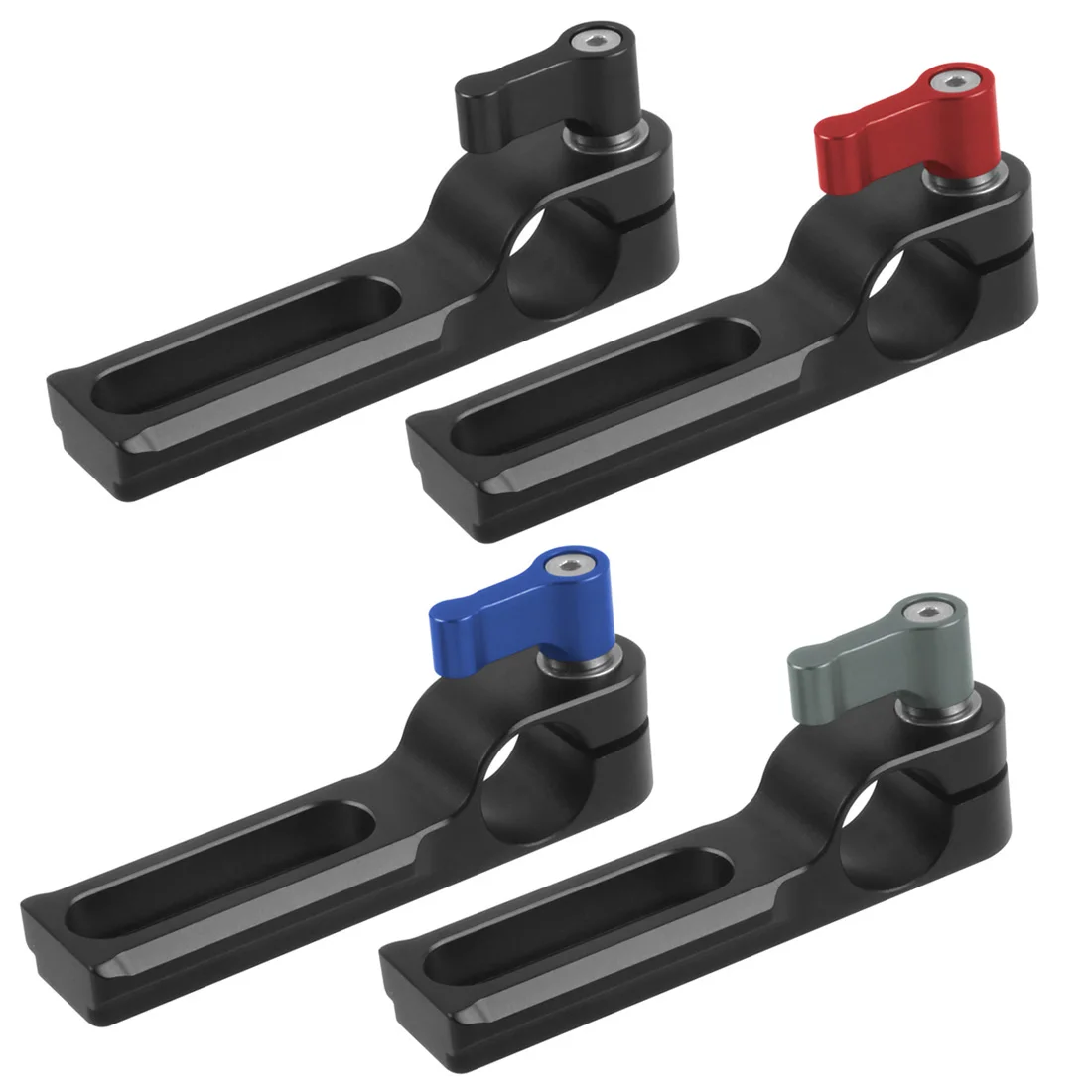 Standard 15mm Single Rod Clamp Quick Release Adapter with NATO Safety Rail 1/4 S