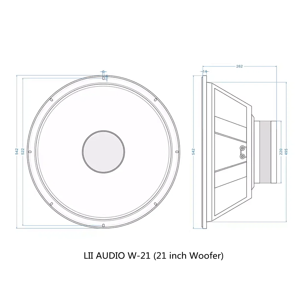21-inch Pure Woofer 8ohm/200-800W Unit Woofer Speaker 1PCS