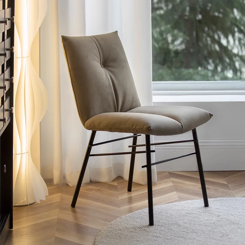 

Итальянский модный обеденный стул, дизайнерский минималистичный стул для ресторана, обеденный стул, Многофункциональный Мягкий шезлонг, салонная мебель для дома