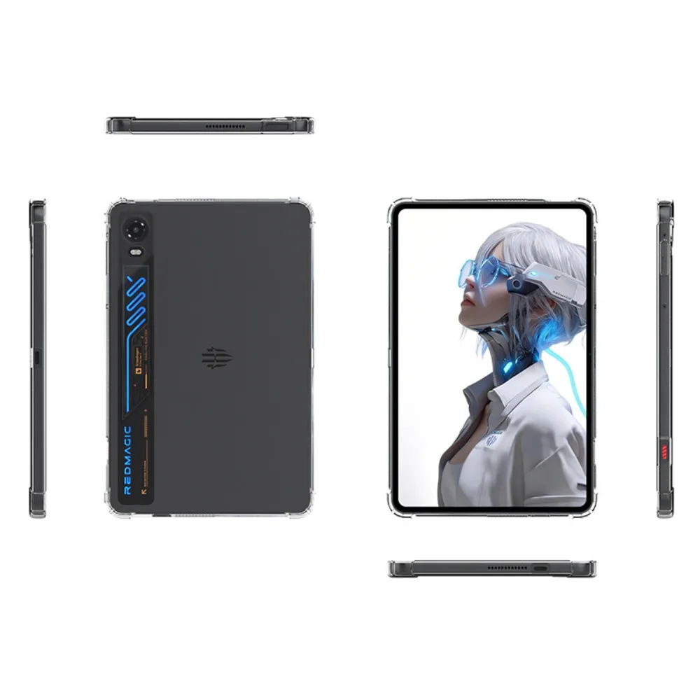 RedMagic Astra Premium Gaming Tablet Case - Transparent Airbag Silicone TPU Protection