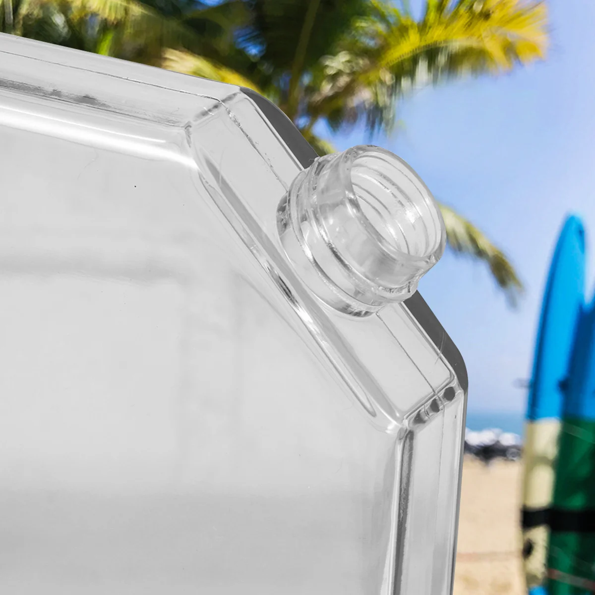 Creative Plastic Water Bottle 450ml Flat Design Portable Stylish Simple Kids Bottles Travel Hydration A5 Water Containers