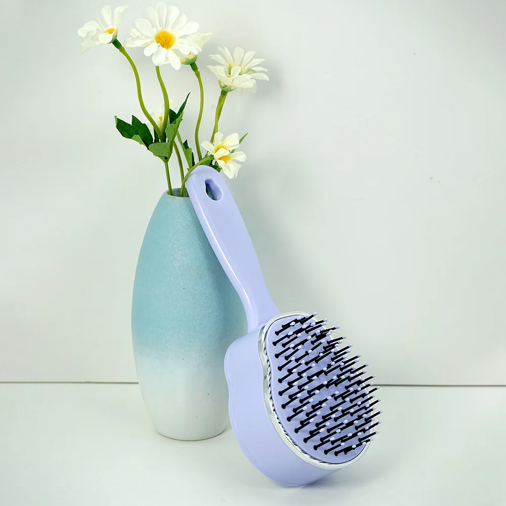 Self Cleaning Hair Brush Head Massage Retractable Bristle Hairbrush One-Button Operation Scalp Massaging Comb Styling Hair Tools 6