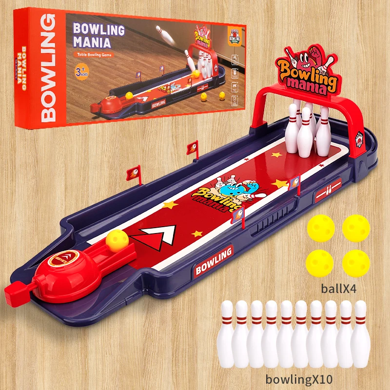 Jeu De Bowling De Bureau Super Fun – Kit Compact Avec Quilles Et Balles Pour Tout-Petits, Ados Et Adultes – Idée Cadeau Originale Pour Famille Ou Entreprise