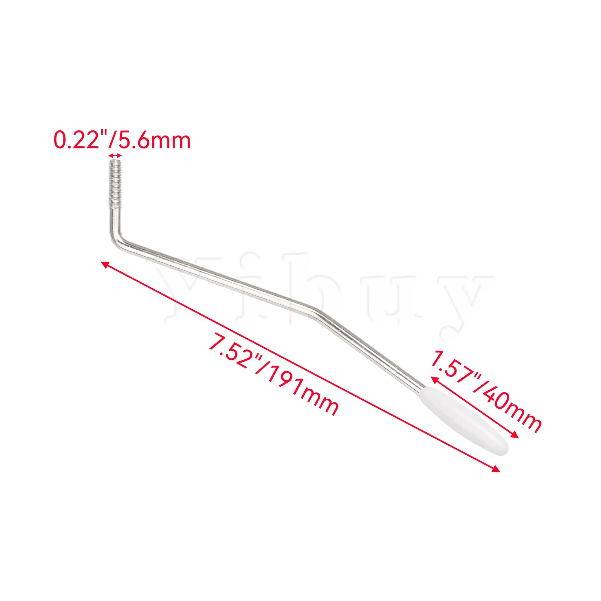 

Yibuy 20 шт. 5,6 мм винтовая электрогитара, брикет Whammy, Хромированный Цвет