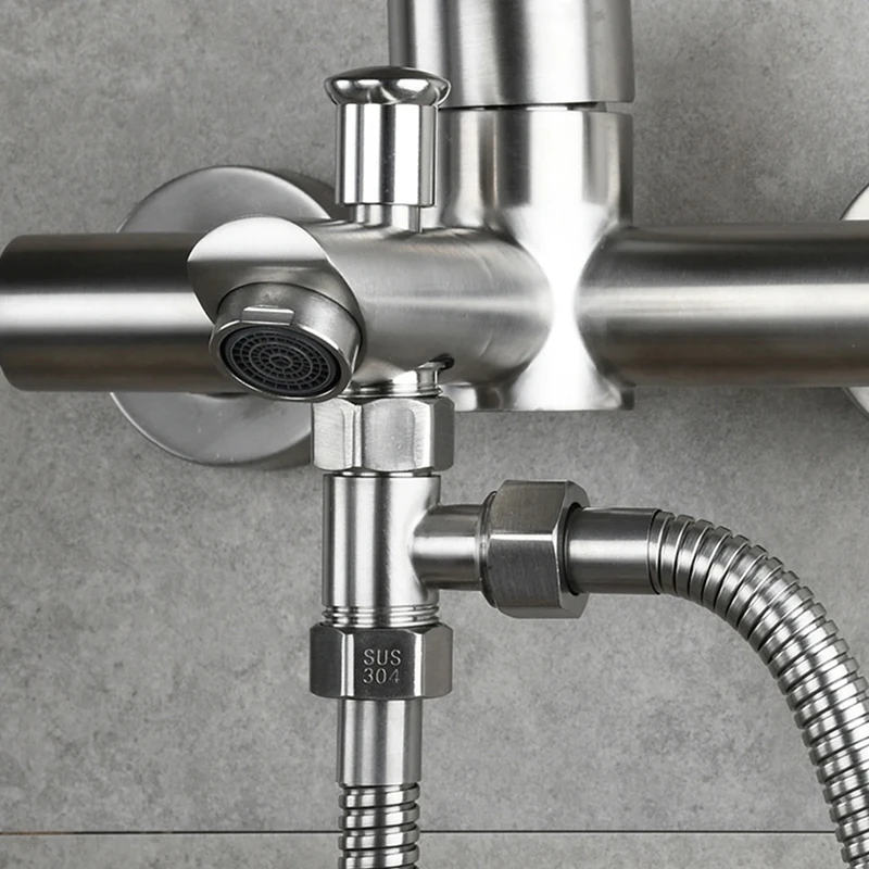 G1/2 Inch T Valve Toilet Diverter Image 1