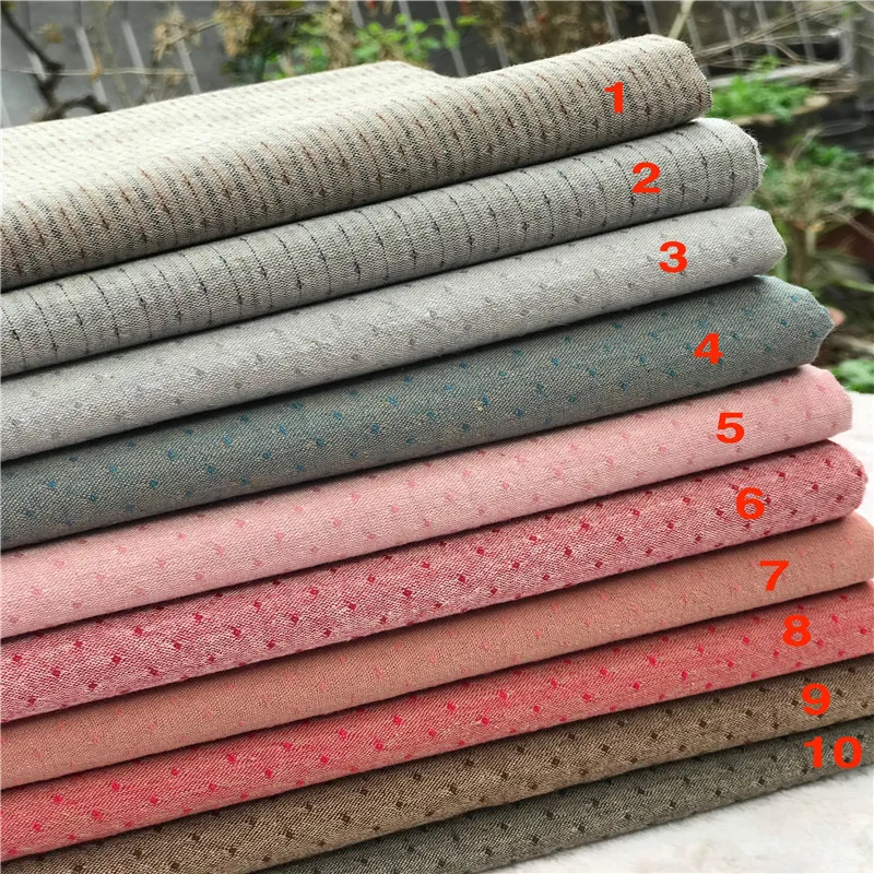 Japanisches garngefärbtes Baumwollstoffmaterial für Kleidung Telas Patchwork Algodon garngefärbter Stoff für DIY Taschenmatte Puppen-Nähtuch – Detail 1