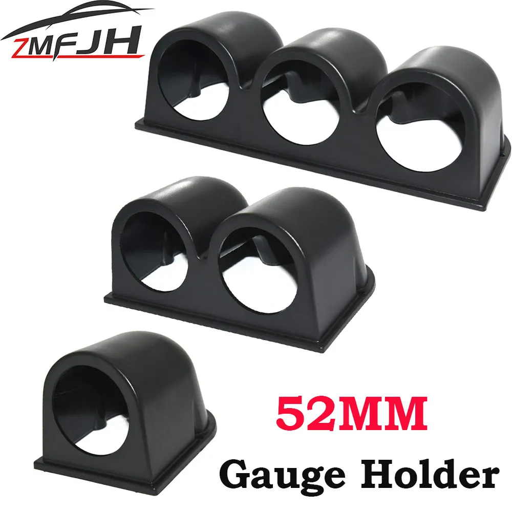 52mm Car Gauge Pod Universal Black Single Double Triple Car Meters