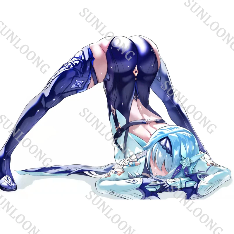 

Sexy Anime Girl Eula Genshin Impact Car Decal Vinyl Sticker Laptop Helmet Car Body Waterproof Decal Anime Car Accessories