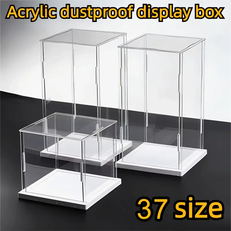 Acrylic Dustproof Transparent Display Case Box Protect Model Toy Collectibles Storage Showcase Cabinet Action Figures Organizer acrylic display case acrylic display box