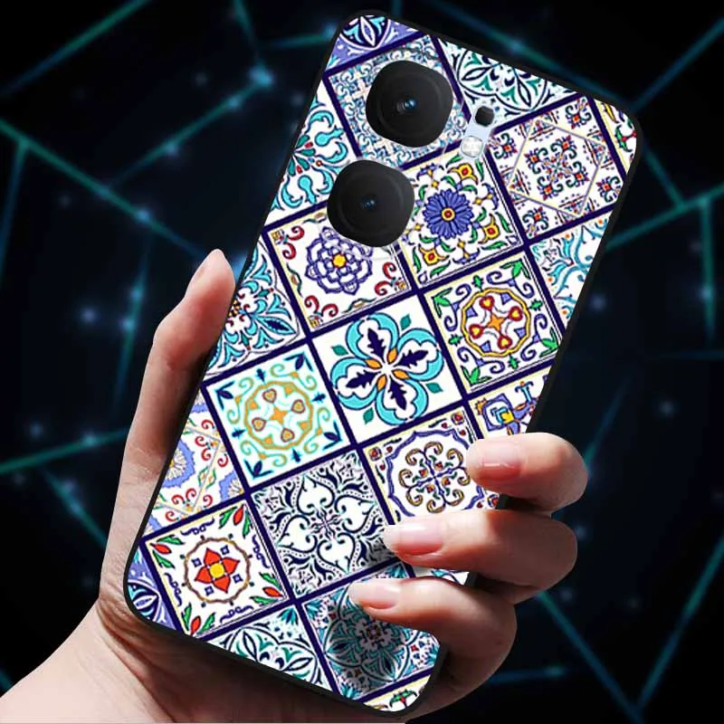 3D Flower Embossed Soft Silicone Phone Case - Stylish Back Cover Shell Bag