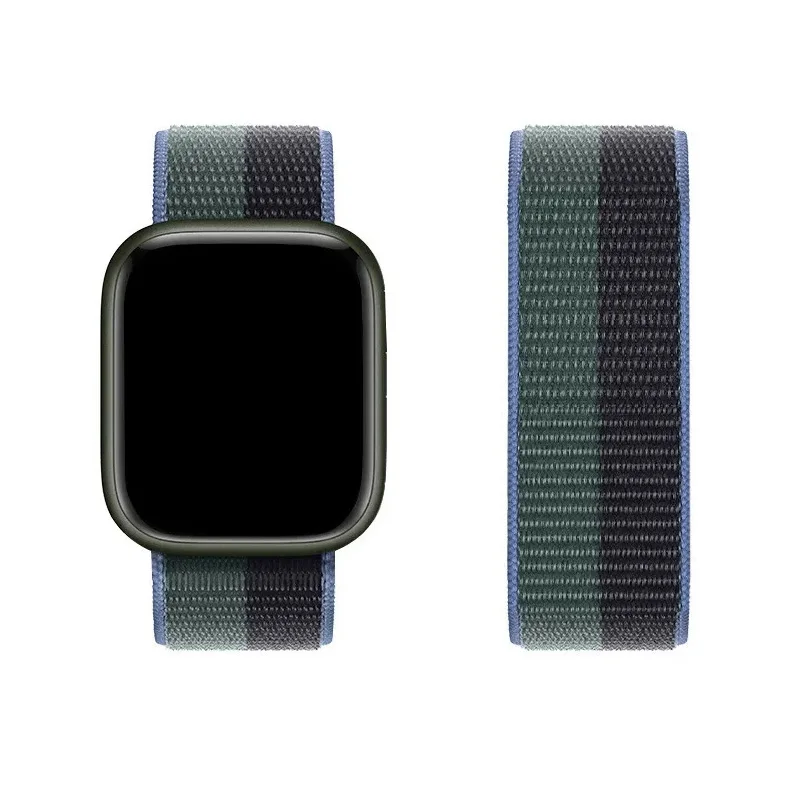 Strap For Apple Watch 10 Band 42mm 46mm 45mm 44mm 41mm 40mm Nylon sport Bracelet Correa iwatch series 8 9 7 6 5 4 SE Ultra 49mm