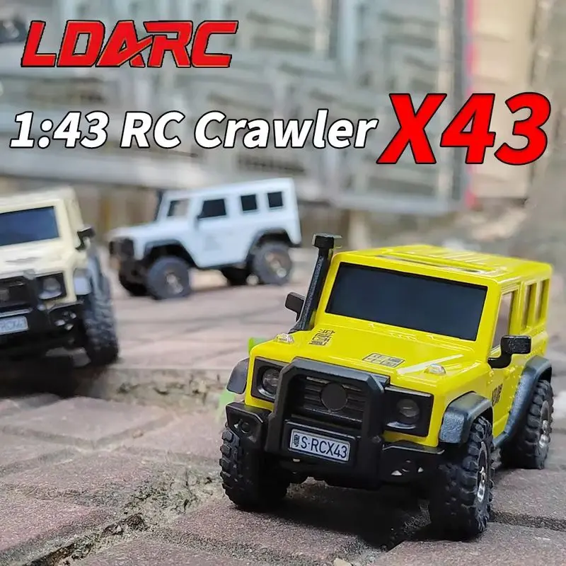 LDARC X43 Crawler RC car 1:43 RC Simulation Full Time RTR 4WD Remote Control Mini Climbing vehicle Adult Children's Toys 5