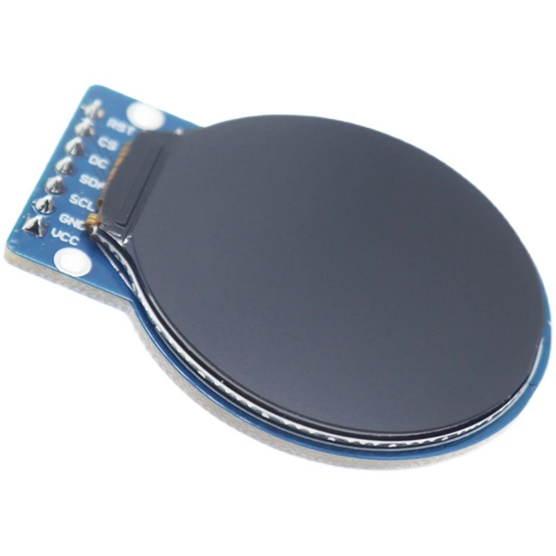 TFT LCD 디스플레이 모듈 부품, 원형 RGB IPS HD 240x240 해상도, GC9A01 드라이버, 4 와이어 SPI 인터페이스 어댑터 보드, 1.28 인치