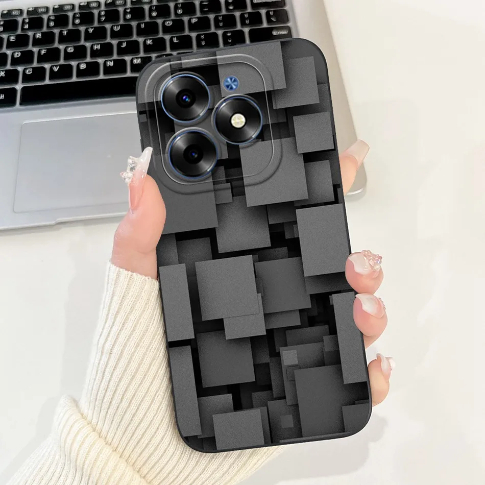 Elegant Printing Soft Silicone Lens Protective Cover Phone Case