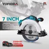 7 Inch 180mm Brushless Circular Saw 10800Rpm 3 Saw Blade Efficient Cordless Woodworking Cutting Power Tool For Makita 18VBattery 1