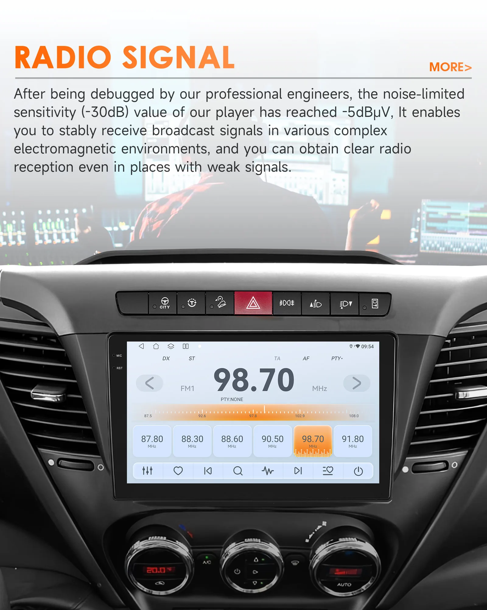 Hizpo 8Core 8G 128G Android 14 Autoradio für Iveco Daily 2013–2021 CarPlay 2Din 4G BT5.4 DSP GPS von Qualcomm Snapdragon 6115 – Detail 20