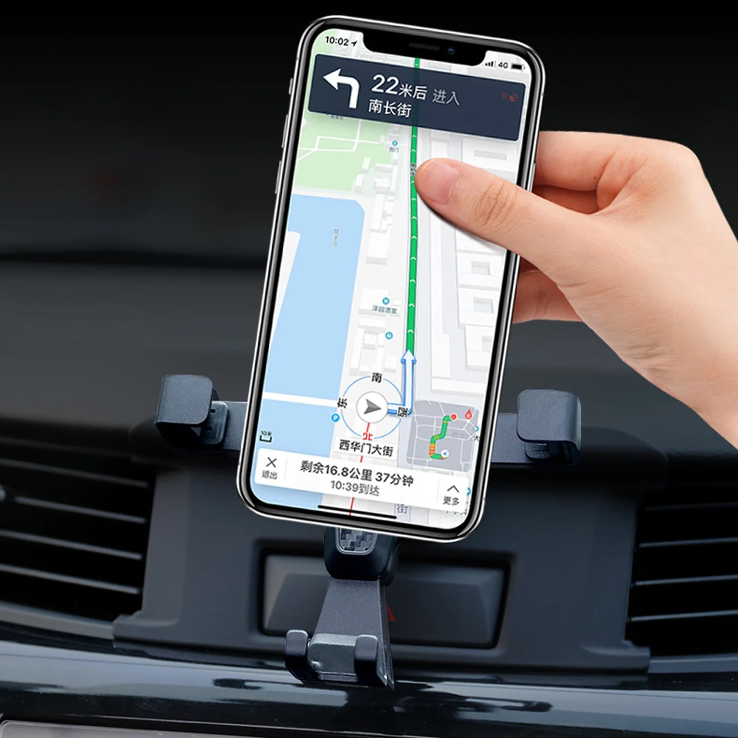 Gravity Car Phone Air Vent Mount Bracket Mobile Cell Phone Holder GPS Support Accessories for Nissan Navara NP300 D23 2015 -