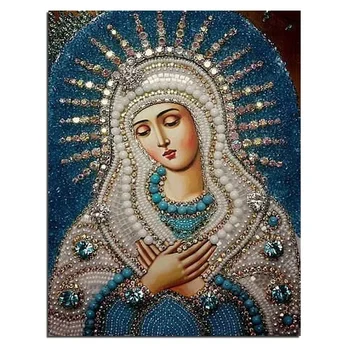 New 5D DIY Handmade Creative Diamond Painting Crystal Orthodox Figurine Decorative Cross-stitch Fashion Religion Paintings