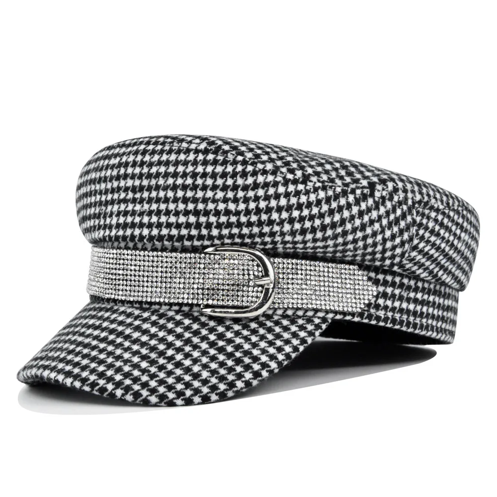 Women's Vintage British Beret Newsboy Hat Classic Wool Cap Trendy Autumn Spring Winter Fashion Accessory
