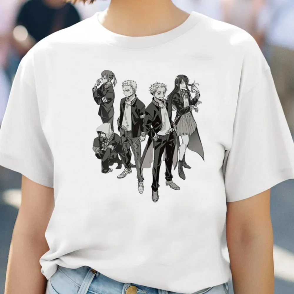 Japanese Anime Kawaii Graphic T-Shirt - Unisex Hip Hop Style Short Sleeve Tee