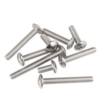 (A2-70) 304 สแตนเลสสตีล Phillips Braguero แบนหัวขนาดใหญ่รอบ Cross Bolt M2 M2.5 M3 M4 M5 M6 M8 ความยาว 3 ~ 80 มม. 5