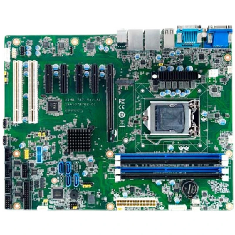 AIMB 787 For Advantech LGA1200 10th Generation CoreQ470E Chipset Three Display Dual Channel Industrial Motherboard