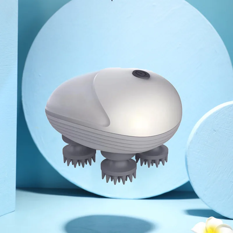 Mini head rechargeable massager electric scalp electric claw hand multi-functional kneading vibration physiotherapy instrument