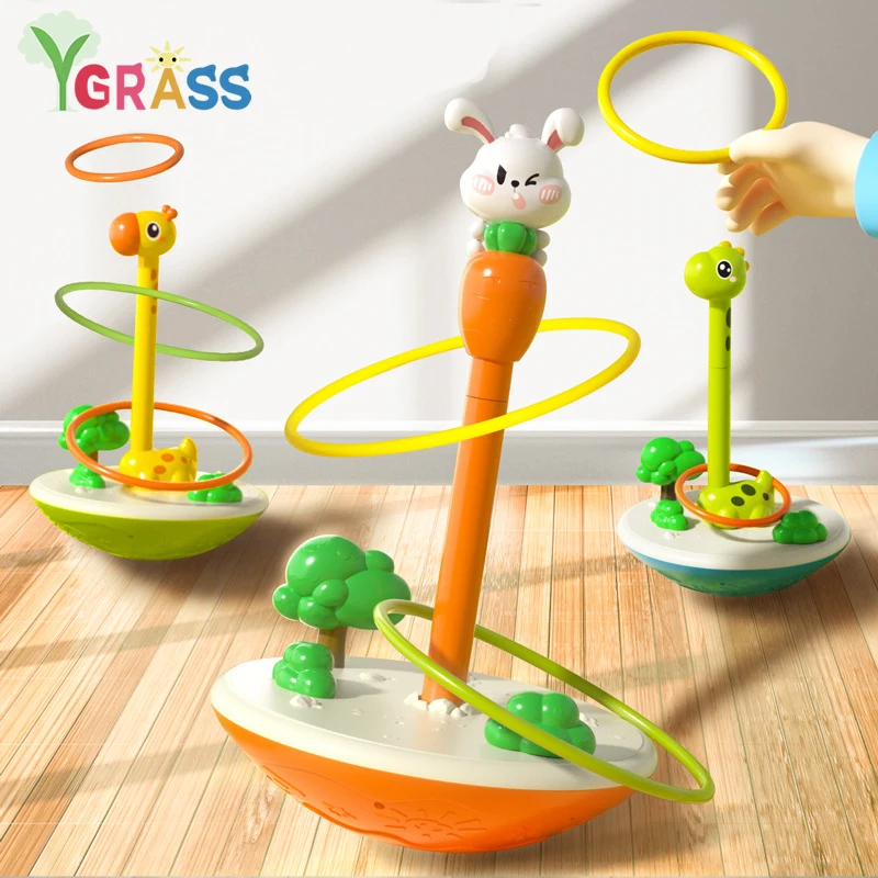 

Children Stacking Cup Sports Tumbler Toy Circle Ferrule Stacked Layers Throwing Game Indoor Outdoor Montessori Educational Toys